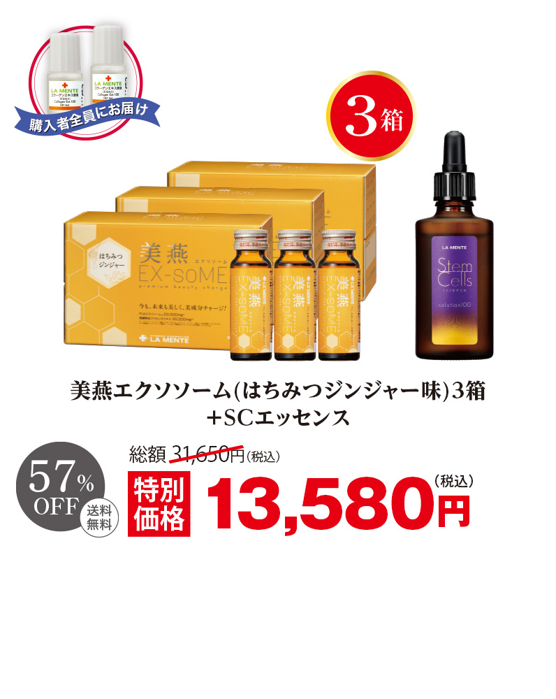 美燕エクソソーム(はちみつジンジャー味)3箱+SCエッセンス