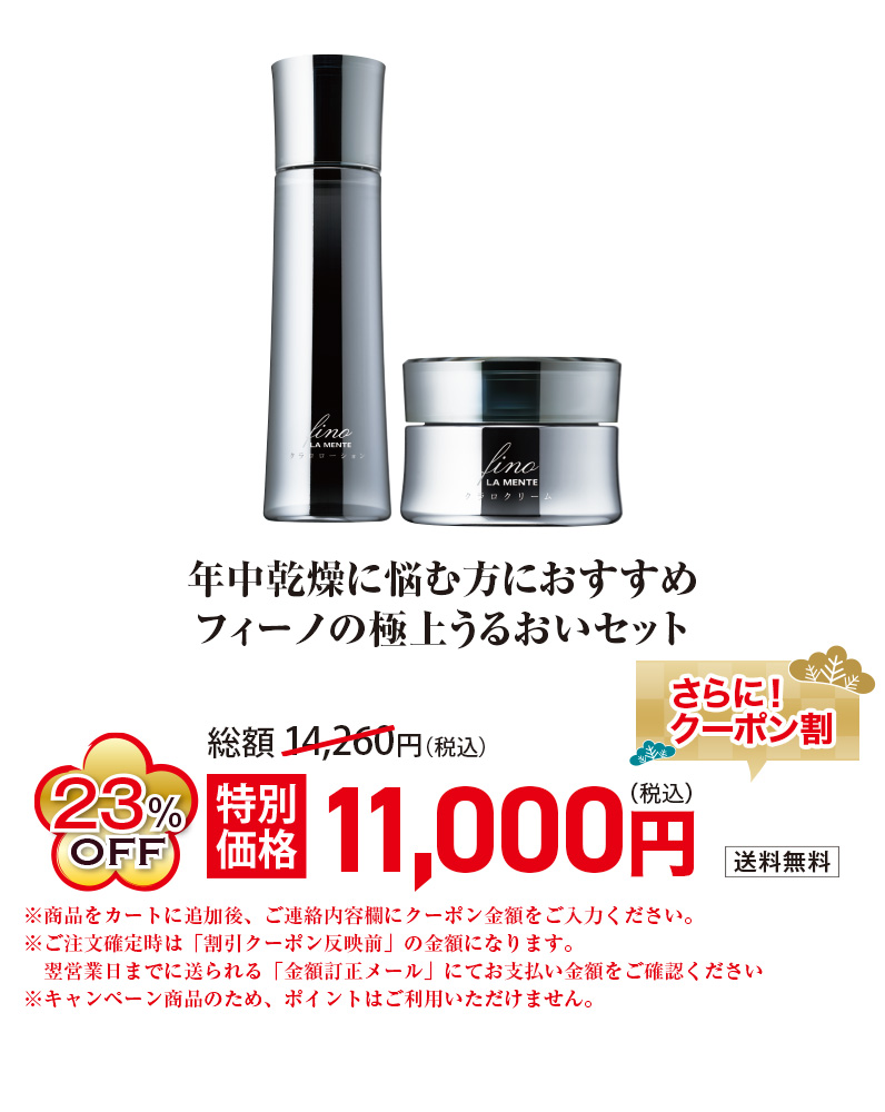 年中乾燥に悩む方におすすめ フィーノの極上うるおいセット